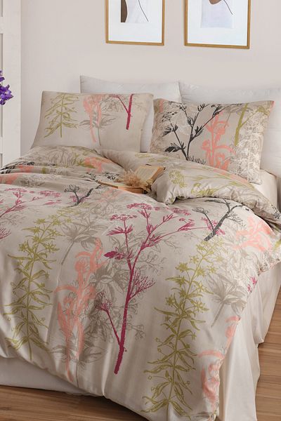 Eponj Home Διπλό Σετ παπλωματοθήκης Easy-Iron Urla Beige