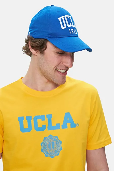 UCLA Gayley Yellow-Blue Crew Neck Printed Men's Tshirt