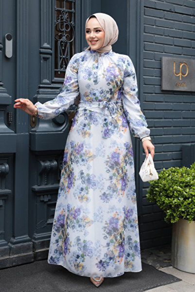 N.S NEVA STYLE Φόρεμα Hijab με μοτίβο λουλουδιών 279920MOR