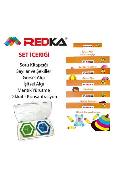 Redka Visual and Auditory Attention Enhancement Set - 4 Years Old Box Game Mind Game