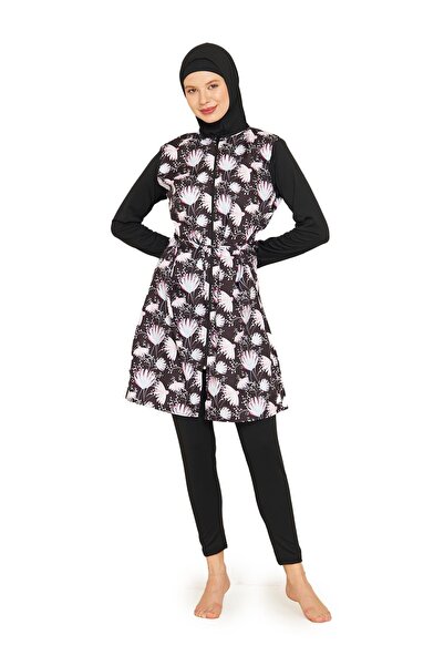 Fantasy Parachute Fabric Full Covered Hijab Swimsuit 3471