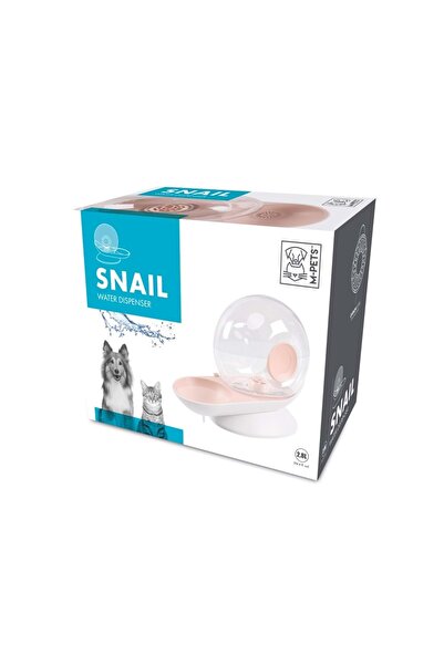 M-PETS Snaıl Hazneli Su Kabı Pink 2800ml