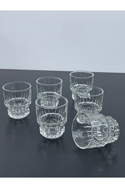 YzHome Set of 6 Crystal Glass Coffee Side Water Glass Cup Mug 100ml