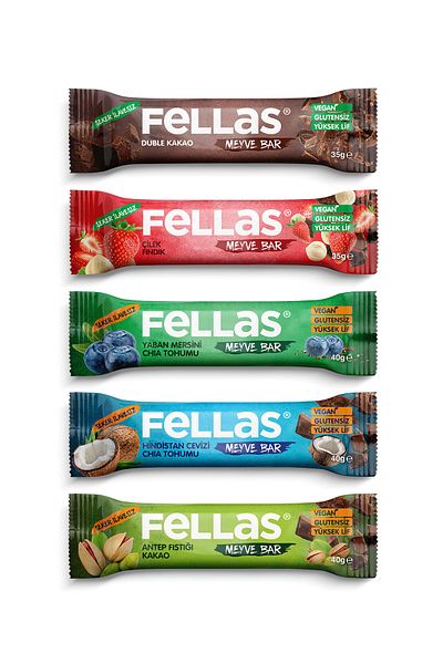 Fellas Fruit Bar 5-Piece Trial Pack 35g X2 40g X3
