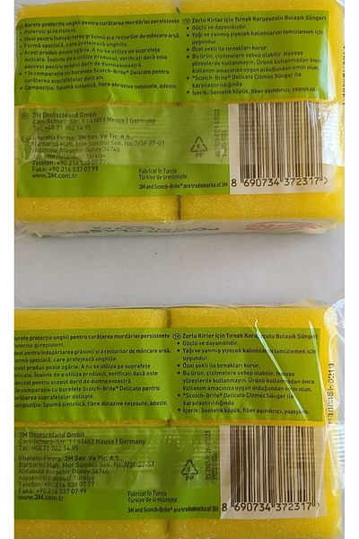 Scotch Brite Power Classic Dish Sponge Green Classic Nail Protector Pack of 8