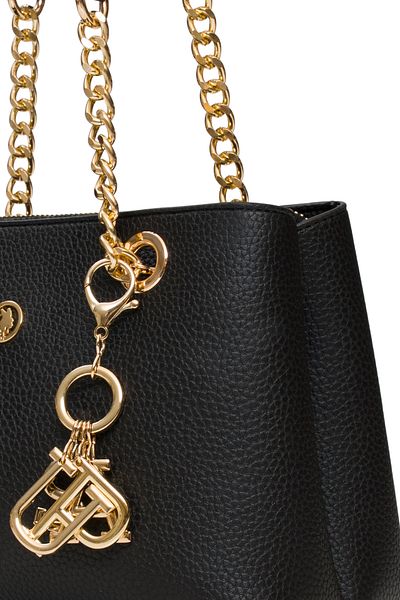 U.S. Polo Assn. Geantă neagră de umăr pentru femei Us25539