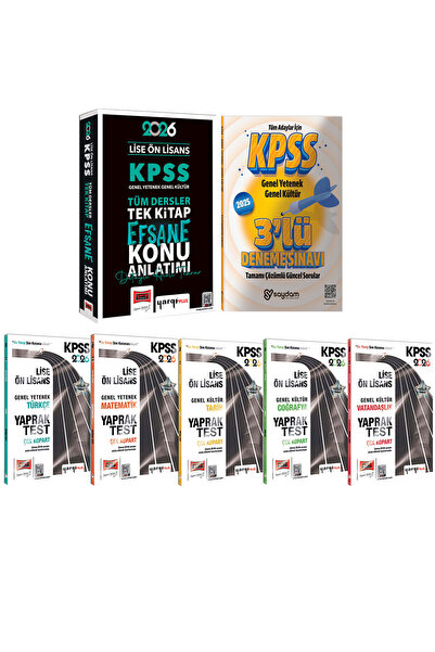 Yargı Yayınları 2026 KPSS Lise Ön Lisans GYGK Tek Kitap Efsane Konu Anlatımı-...