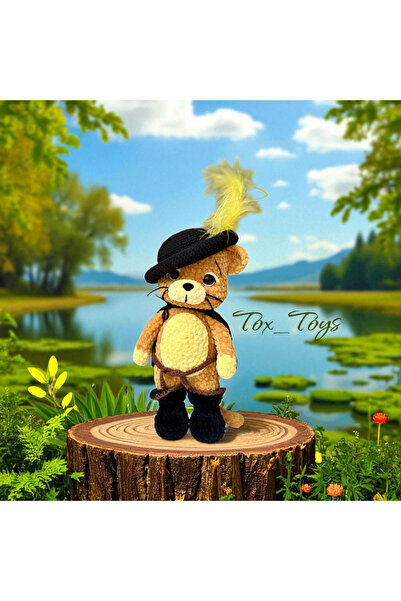 Toystox Amigurumi %100 el yapımı çizmeli kedi 😺😺