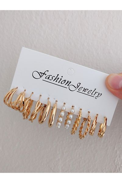 FASHİON JEWELRY Multiple Bijouterie Earrings
