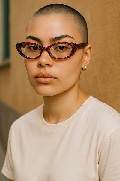 Eyesofia Cat Eye Classic Vintage Leopard Glasses