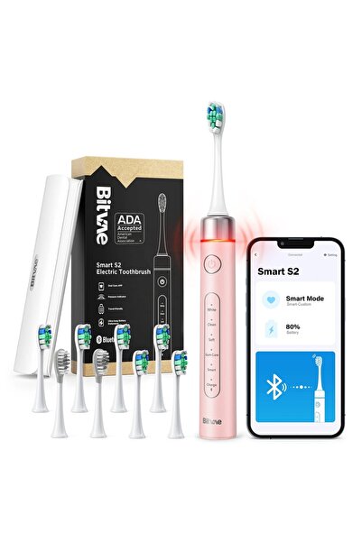 Bitvae Electric toothbrush, 5 modes, 9 intensity levels, 8 heads, 100 days of...