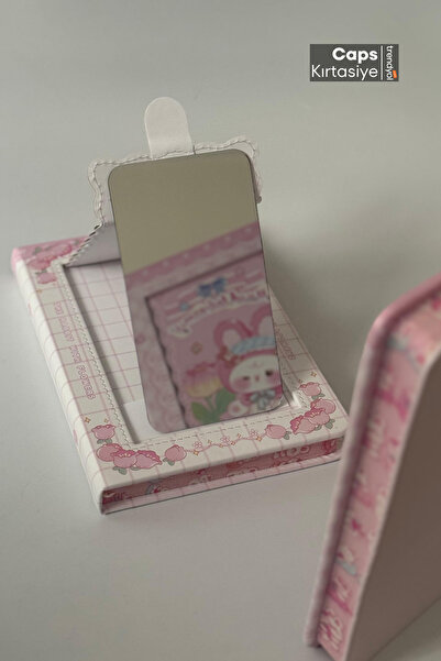 caps anlarınızı paylaştığınız ortağınız Rabbit Themed Planner Concept Notebook with Mirror - Mirror Memo Pad - 80 Sheets - Mewkledreamy