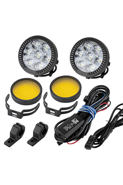 DEKOHOP Motosiklet LED Sis Farı Yüksek Performans Metal Gövde D7 Led  Enduro ...