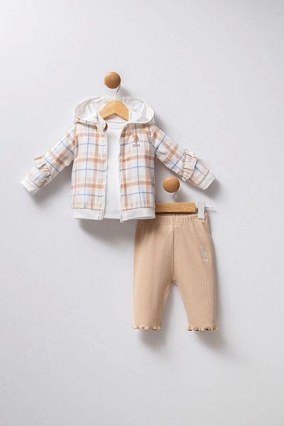U.S. Polo Assn. U.S.Polo Baby Girl 3-Piece Set - White