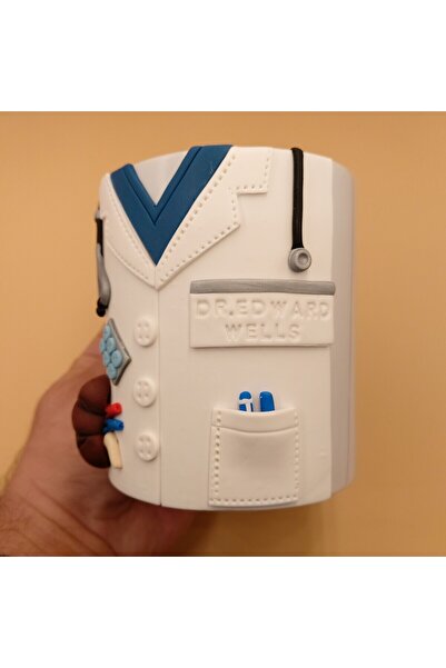 kuphane 3D Embossed Doctor Gift Mug Cup, Handmade Urology-Nephrology Doctor Graduation Gift