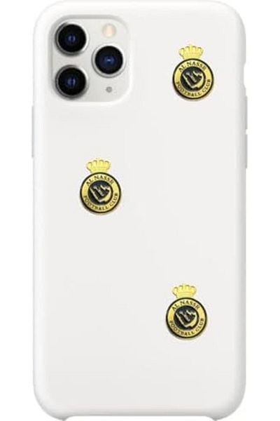 Generic Al Nassr Metal Sticker, 3 Pieces, Gold Crown Logo, for Mobile Phones and Smooth Surfaces