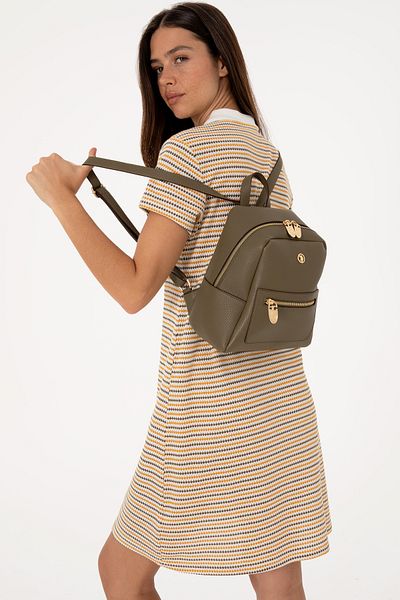 U.S. Polo Assn. Women's Khaki Backpack 50311452-Vr027