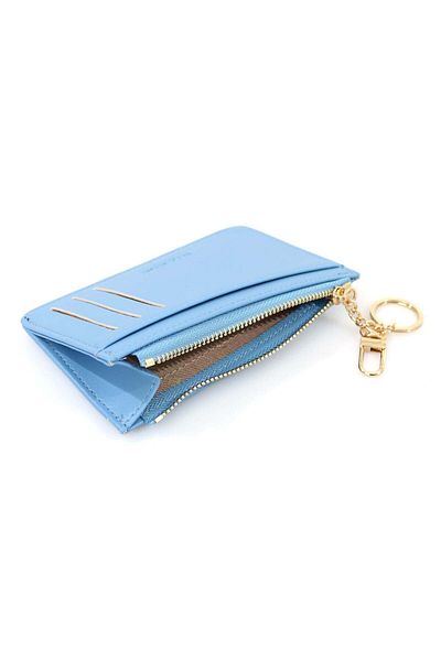 Ella Icon Etui Pentru Carduri Casual, , Albastru, 14x9cm