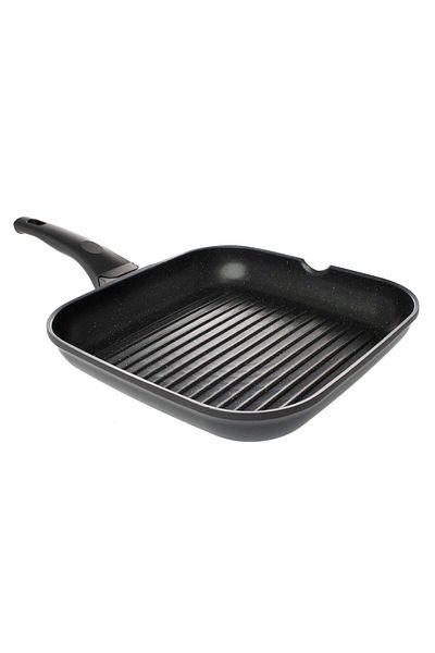 Ella Home Italia Grill Pan, Cast Aluminum, 28 cm