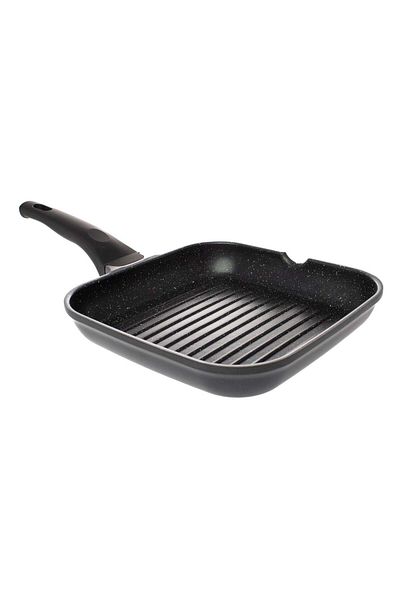 Ella Home Italia Grill Pan, Cast Aluminum, 24 cm