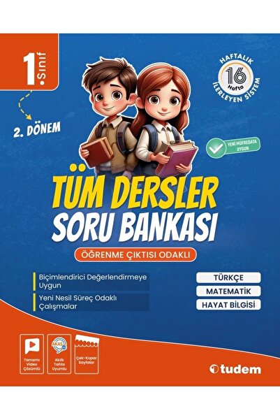 Tudem Yayınları TUDEM 1 TÜM DERSLER SORU BANKASI 2 DÖNEM