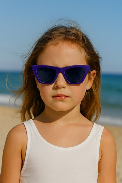 CHANCE GİFT Girls Cat Model Glasses Uv 400 Protection Trendy Kids Sunglasses