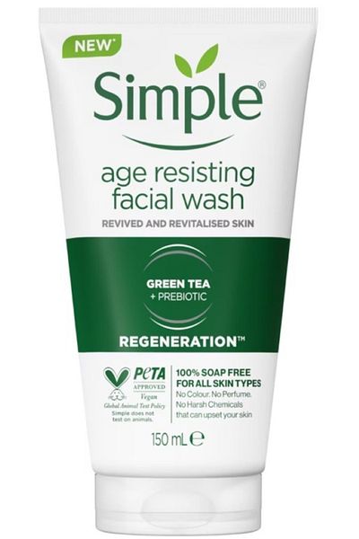Simple Age Resisting Facial Wash - Anti-Aging Facial Cleanser 150 ml