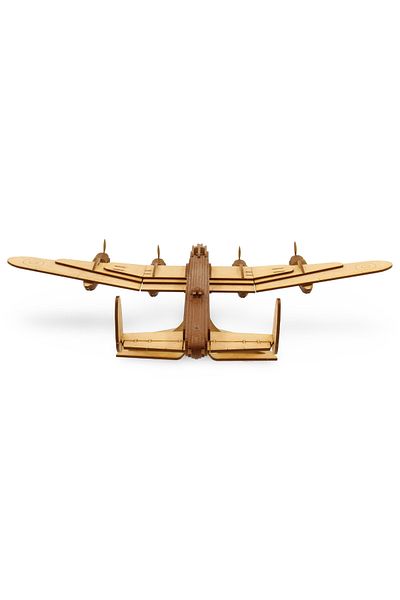 ALGWOOD 3D Avro Aircraft Puzzle - 80 Pieces Wooden Aircraft Model - DIY Hobby Puzzle