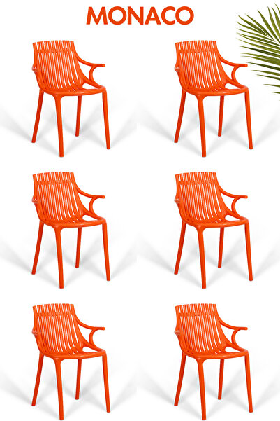 RETRO ART Monaco Kafe ve Balkon Sandalyesi 6'lı Set