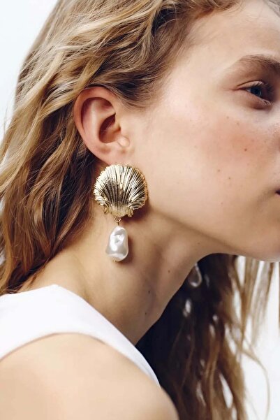 AMORE.İST STORE Deniz Kabuklu İnci Küpe