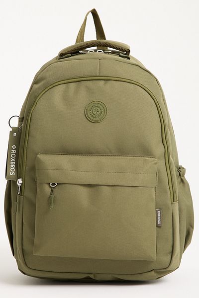 Roxbros School Backpack Daily Bag with Laptop Compartment Girls Boys Khaki Primary School - Ortakul - High School