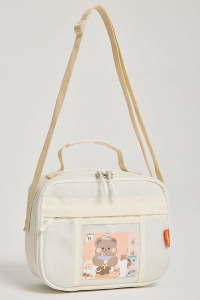 Roxbros Cutie de prânz pentru copii în stil coreean Kawaii cu accesorii - cutie de prânz termoizolată cu termos