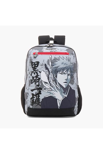 TV TOKYO Anime Print Backpack with Adjustable Straps and Zip Closure - 18 inches