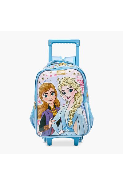 Disney Frozen Print Trolley Backpack with Retractable Handle - 16 inches