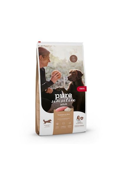 Mera Hrană uscată pentru câini Pure Sensitive Medium Maxi Adult cu curcan și orez, 12,5 kg