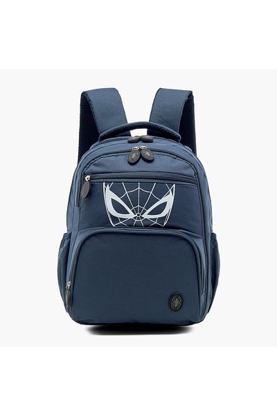 Marvel Spider-Man Print Backpack with Zip Closure - 14 inches