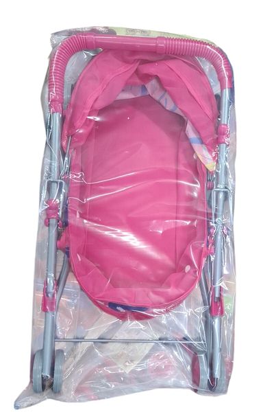Vardem اخترت وحصلت على عربة أطفال VARDEM مع سرير FL6068-F عربة أطفال معدنية قابلة للطي مع قلب وردي 4 عجلات 3+