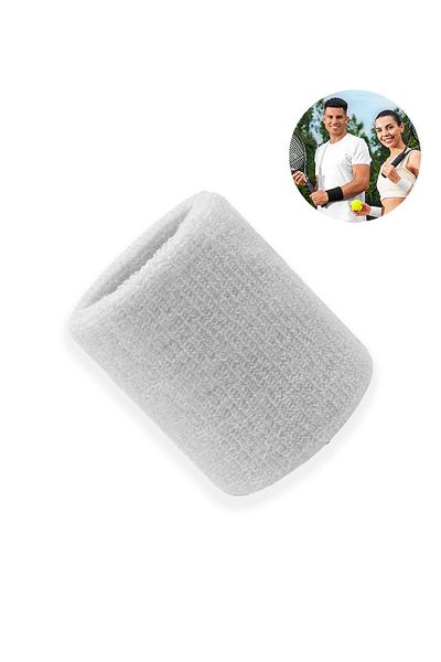 Factorial Towel Hand Wristband White Strong Water Absorbent Flexible Sportsman Hand Wristband Multipurpose Sweatband Accessory