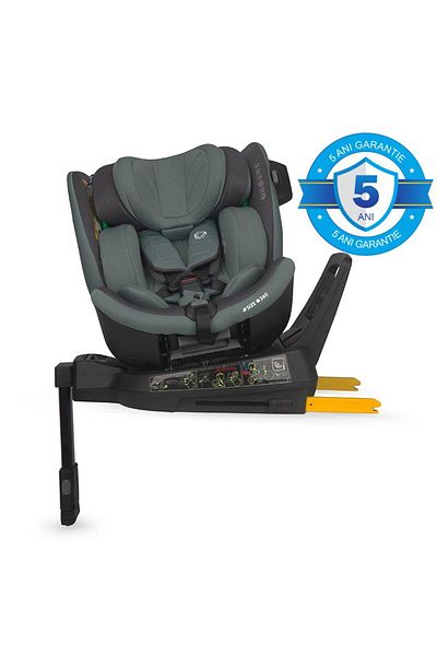 Coccolle Scaun auto Isofix Premium iSize Coccolle Mago cu picior de susținere, 40-150 cm, 0-36 kg, rotație 360 ​​de grade