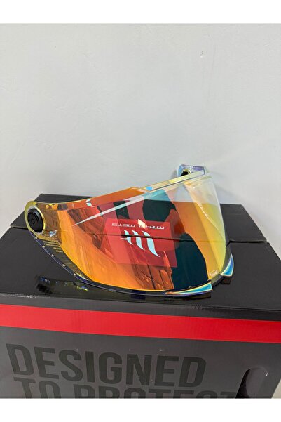 OKYANUSMOTO V-14B TARGO S revenge 2s KASK VİZÖRÜ GOLD