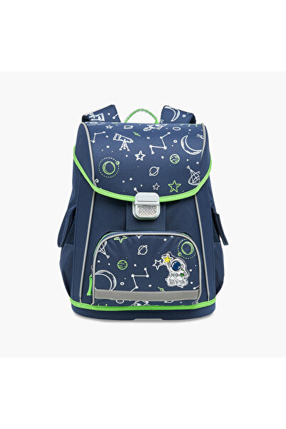 Juniors حقيبة ظهر مطبوعة بمساحة 16 بوصة مع أحزمة كتف