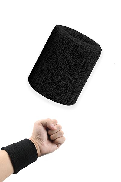 Factorial Towel Hand Wristband Black Breathable Fabric Multipurpose Sportsman Wristband Sweat Wiping Cloth Towel