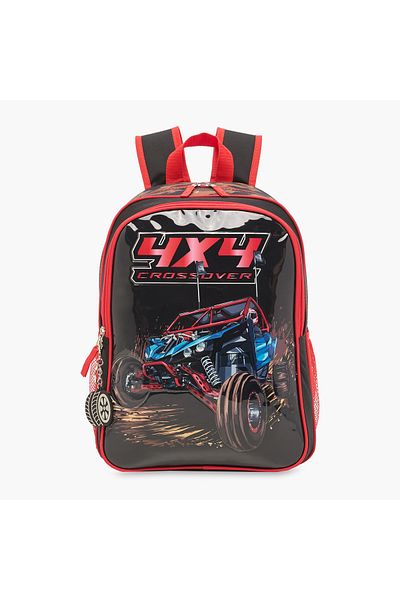 Juniors Racer Print 5-Piece Backpack Set - 16 inches