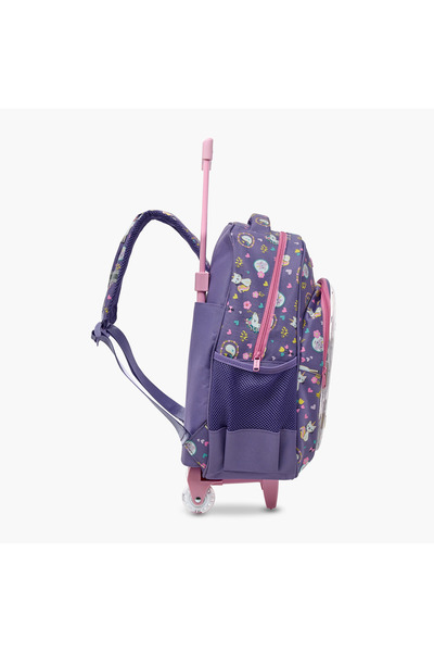 Juniors Unicorn Print Trolley Backpack with Adjustable Straps -16 inches