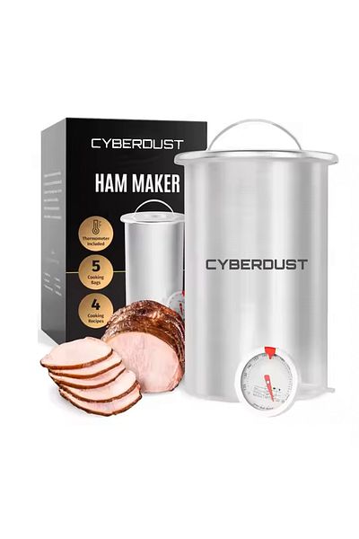 CYBERDUST CYBERDUST Sausage Press, 1.4L, Food Grade Stainless Steel, Thermometer Included