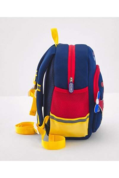 Bonfino Bonfino School Bag Helicopter Themed, Padded Straps, Blue - 12 Inches