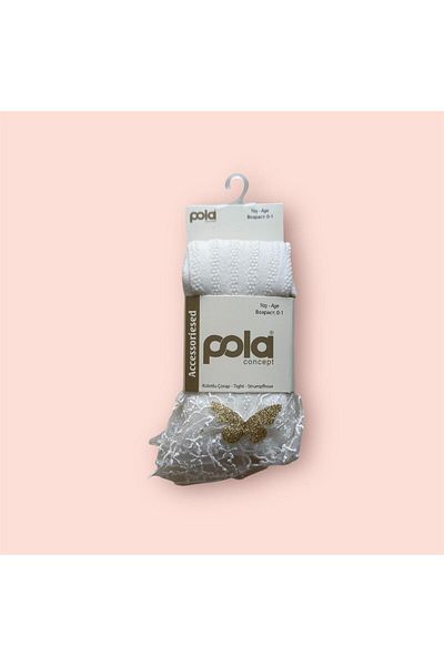 Pola جوارب طويلة قطنية مع إكسسوارات للفتيات Kelebek 2