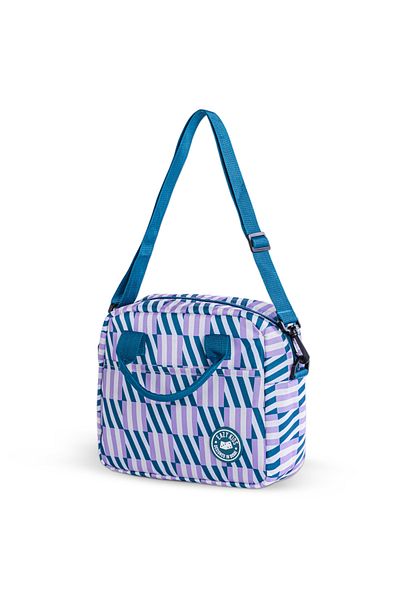 Eazy Kids Steel Water Bottle w/ Lunch Bag, 1L Green