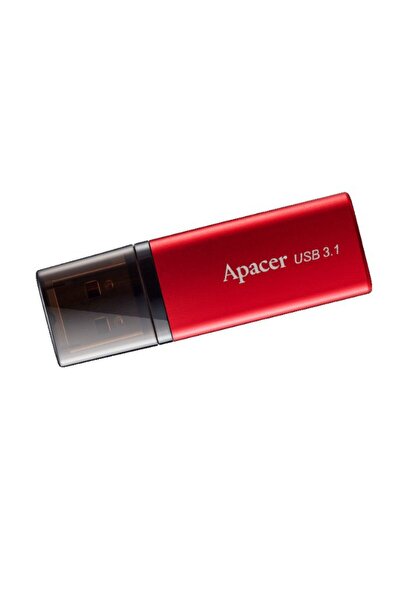 Apacer Stick de memorie USB 3.1 de 32 GB, AH25, cu capac, roșu cu negru