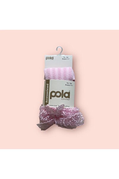 Pola Girls' Accessory Cotton Pantyhose Butterfly 2